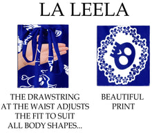Load image into Gallery viewer, La Leela Women&#39;s Halloween Skull Cross &amp; Pirates Scary Printed Royal Blue Bikini Cover up
