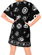 Load image into Gallery viewer, la-leela-halloween-pirate-fabric-swimsuit-cover-up-osfm-14-24-l-3x-black_1837-black_b807