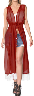 la-leela-kimono-kimono-cardigan-biikini-cover-up-jacket-loose-soft-fabric-loose-blouse-cover-up-Blood Red_B806