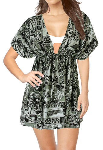 la-leela-bikni-swimwear-soft-fabric-printed-beachwear-loose-cover-up-OSFM 14-24W [L- 3X]-Halloween Black_B803