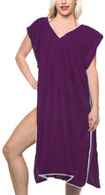 Load image into Gallery viewer, La Leela Rayon Open Side Swimwear swimsuit bikini kimono loose cover up blouse V