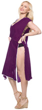 Load image into Gallery viewer, La Leela Rayon Open Side Swimwear swimsuit bikini kimono loose cover up blouse V