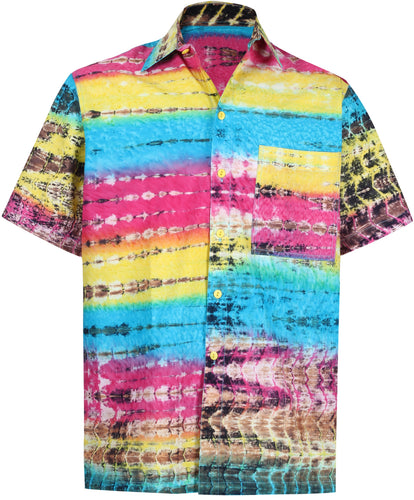 la-leela-men-casual-wear-cotton-hand-printed-multi-color-hawaiian-shirt-size-s-xxl