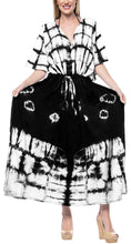 Load image into Gallery viewer, la-leela-rayon-tie_dye-caftan-beach-dress-vacation-white_1399-osfm-14-32w-l-5x