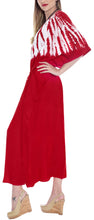 Load image into Gallery viewer, la-leela-lounge-rayon-tie_dye-long-caftan-tunic-top-women-red_1400-osfm-14-32w-l-5x