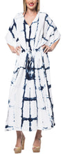 Load image into Gallery viewer, la-leela-rayon-tie_dye-caftan-beach-dress-swimwear-white_1408-osfm-14-32w-l-5x