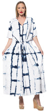 Load image into Gallery viewer, la-leela-rayon-tie_dye-caftan-beach-dress-swimwear-white_1408-osfm-14-32w-l-5x