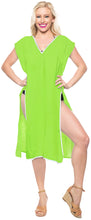 Load image into Gallery viewer, La Leela Rayon Open Side Swimwear swimsuit bikini kimono loose cover up blouse G