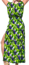 Load image into Gallery viewer, La Leela Women Long Sleeve Plus Size Swimsuit Bikini Beach Cover UPS, Green 1X