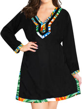 Cargar imagen en el visor de la galería, La Leela Womens Long Sleeve Casual Plus size swimwear swimsuit Bikini Cover up