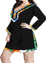 Cargar imagen en el visor de la galería, La Leela Womens Long Sleeve Casual Plus size swimwear swimsuit Bikini Cover up