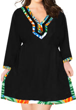 Cargar imagen en el visor de la galería, La Leela Womens Long Sleeve Casual Plus size swimwear swimsuit Bikini Cover up