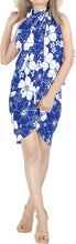 Load image into Gallery viewer, LA LEELA Women&#39;s Summer Flower Print Long Sarong Pareo Beach Wrap Swim Wear Cover Up