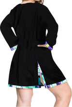 Load image into Gallery viewer, La Leela Rayon Tie Dye Bikini Swimwear Swimsuit Beach Cover up Blouse Kimono Yel