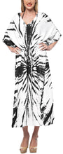 Load image into Gallery viewer, la-leela-rayon-tie_dye-caftan-swimwear-beach-dress-white_1393-osfm-14-22w