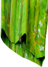 Load image into Gallery viewer, LA LEELA Shirt Casual Button Down Short Sleeve Beach  parrot printed Shirt Men Pocket HD Green