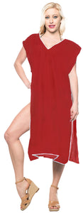 La Leela Womens Beachwear Bikini Swimwear Swimsuit Beach cover up Blouse Dress R