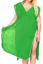 Load image into Gallery viewer, La Leela Womens Beachwear Bikini Swimwear Swimsuit Beach cover up Blouse Dress G