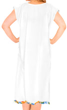 Load image into Gallery viewer, La Leela Open Side Beachwear Bikini Swimwear Swimsuit White Beach dress Cover up