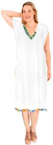 La Leela Open Side Beachwear Bikini Swimwear Swimsuit White Beach dress Cover up