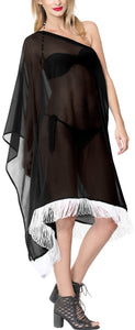 La Leela Off Shoulder Womens Swimsuit Beachwear Kimono Cover up Dress Blouse pur