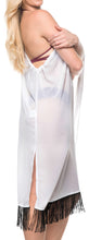 Load image into Gallery viewer, La Leela Off Shoulder Womens Swimsuit Beachwear Kimono Cover up Dress Blouse Whi