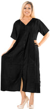 Load image into Gallery viewer, La Leela Long Button Swimwear Swimsuit Long MAXI Beach Dresss Bikini Cover up