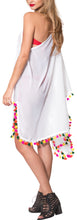 Load image into Gallery viewer, La Leela Womens Off Shoulder Beachwear Bikini Swimwear Sheer Cover up Kimono Whi