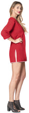 Load image into Gallery viewer, La Leela Solid Long sleeves Beach wear Pom Pom  Bikini Swimwear Cover up TOP L W