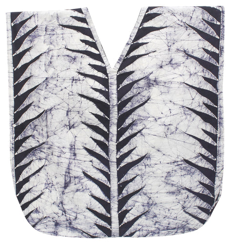 la-leela-cotton-batik-short-caftan-vacation-top-OSFM 14-18W [L- 2X]-Navy Blue_B424