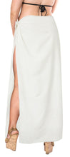 Load image into Gallery viewer, La Leela Women&#39;s Hawaiian Bikini Beach Wrap Sheer Sarong Swimming Bathing suit Beachwear Swim Dress Pareo Cover up Long 78&quot;X42&quot;  Beige 906860