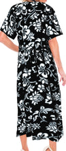 Load image into Gallery viewer, La Leela Womens button Closure MAXI Beach evening Casual Dress swimwear Caftan b