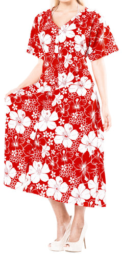 la-leela-casual-dress-beach-cover-up-rayon-tie-dye-cover-up-womens-swimsuit-skirt-Blood Red_B350