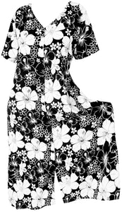 la-leela-casual-dress-beach-cover-up-rayon-tie-dye-cover-up-womens-swimsuit-skirt-Halloween Black_B349