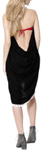 Load image into Gallery viewer, la-leela-rayon-resort-scarf-deal-dress-beach-sarong-solid-78x39-black_4068