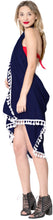 Load image into Gallery viewer, la-leela-swimwear-rayon-bathing-suit-wrap-women-swimsuit-sarong-solid-78x39-navy-blue_4070