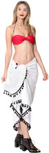 Load image into Gallery viewer, la-leela-rayon-beach-bikini-cover-up-wrap-sarong-solid-78x39-white_4076
