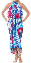Load image into Gallery viewer, la-leela-rayon-swimwear-towel-womens-scaf-wrap-sarong-tie-dye-78x39-blue_5252