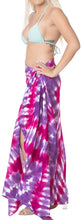 Load image into Gallery viewer, la-leela-rayon-beach-bikini-long-pareo-girls-sarong-tie-dye-78x39-purple_5255