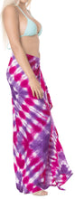 Load image into Gallery viewer, la-leela-rayon-beach-bikini-long-pareo-girls-sarong-tie-dye-78x39-purple_5255