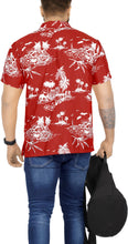 Load image into Gallery viewer, LA LEELA Men&#39;s Hawaiian Casual Short Sleevees Button Down Tropical Shirts