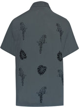 Load image into Gallery viewer, la-leela-mens-beach-hawaiian-casual-aloha-button-down-short-sleeve-shirt-Ghost Grey_W864