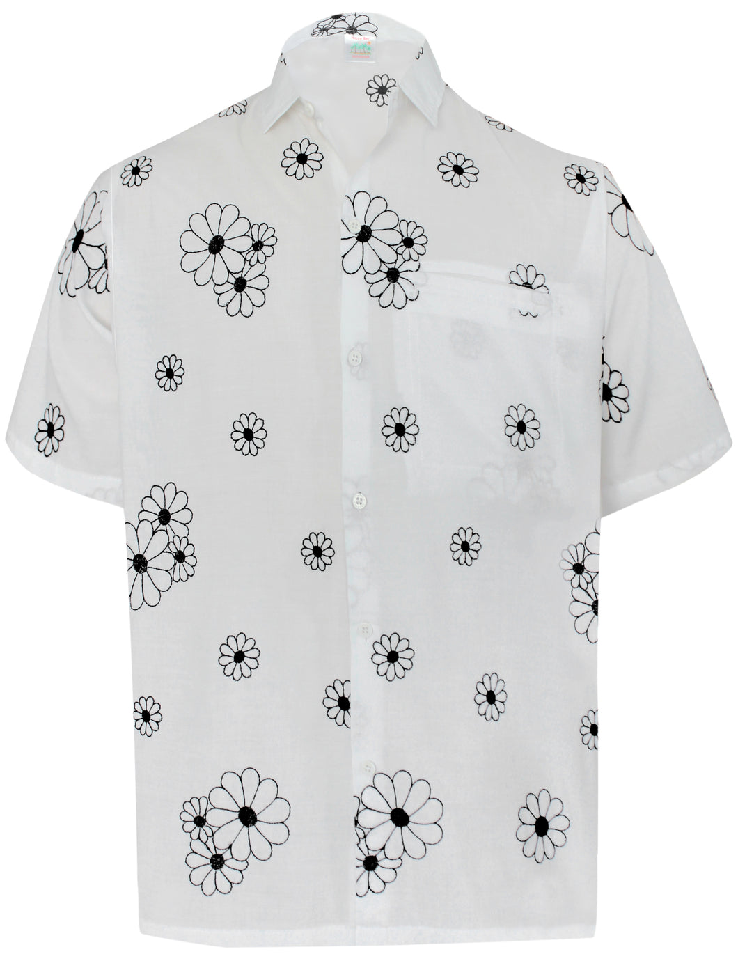 la-leela-mens-beach-hawaiian-casual-aloha-button-down-short-sleeve-shirt-Ghost White_W868