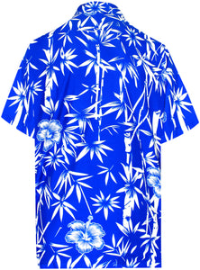 la-leela-shirt-casual-button-down-short-sleeve-beach-shirt-men-aloha-pocket-Blue_W343