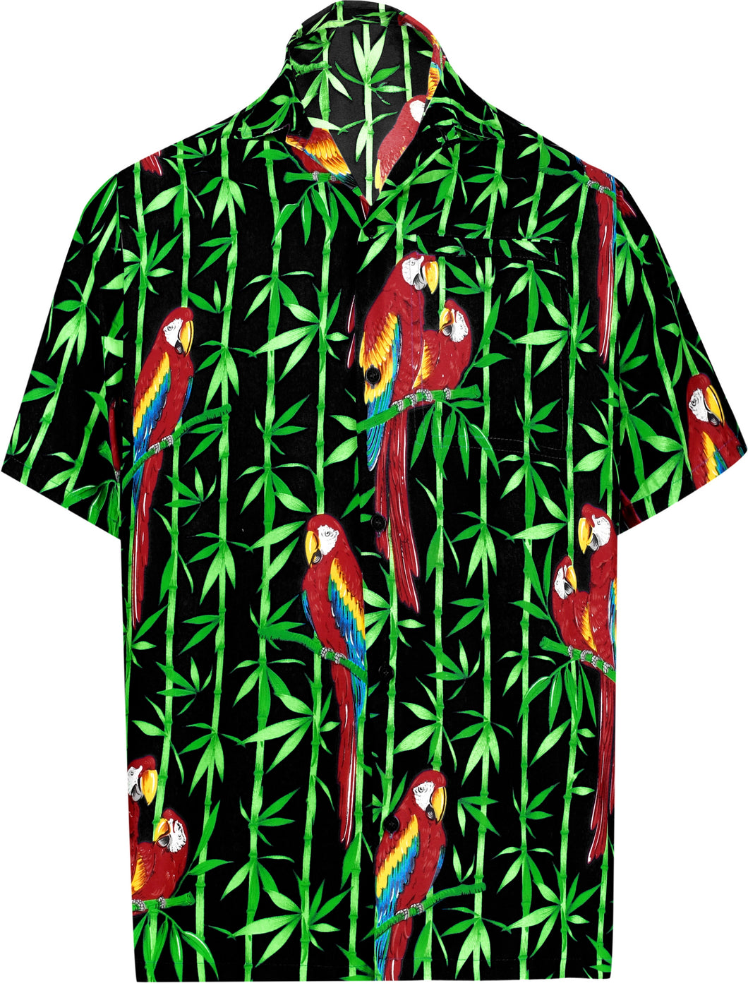 la-leela-shirt-casual-button-down-short-sleeve-beach-shirt-men-aloha-pocket-Shirt-Halloween Black_W416