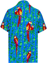 Load image into Gallery viewer, la-leela-shirt-casual-button-down-short-sleeve-beach-shirt-men-aloha-pocket-Shirt-Blue_W415
