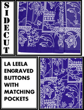 Load image into Gallery viewer, la-leela-shirt-casual-button-down-short-sleeve-beach-shirt-men-aloha-pocket-Blue_W468