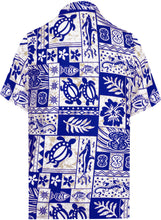 Load image into Gallery viewer, la-leela-shirt-casual-button-down-short-sleeve-beach-shirt-men-aloha-pocket-Ghost White_W128