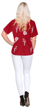 Load image into Gallery viewer, la-leela-mens-beach-hawaiian-casual-aloha-button-down-short-sleeve-shirt-red_x496