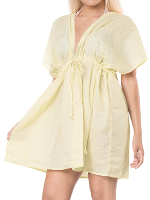 la-leela-bikni-swimwear-chiffon-solid-hawaiian-beach-cover-up-Cream_B134